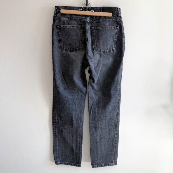 Everlane The Cheeky Jean | Women’s 28 | Washed Black High Rise Straight Denim - Picture 4 of 11